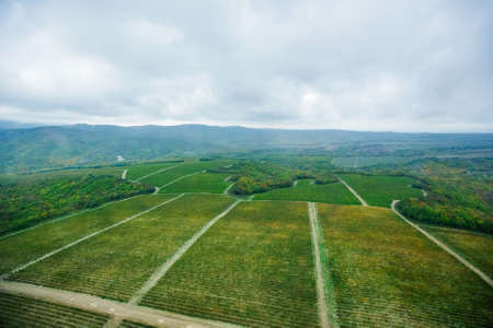 nature, lake, helicopter, mountains, travel, vineyards, tourismの写真素材