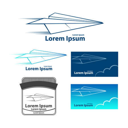 paper plane flying のイラスト素材