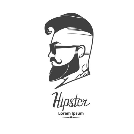 hipster label badgeのイラスト素材