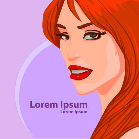 fashion beautiful woman, glamour, for your design, vector illustrationのイラスト素材