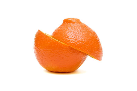 orange on white background