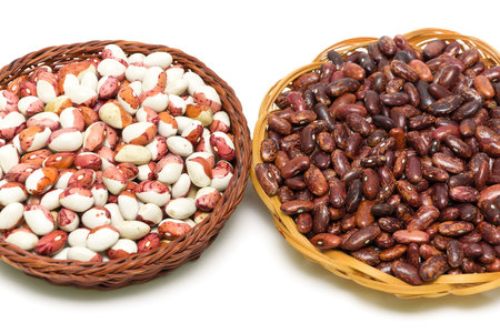 beans close-up on a white background  の写真素材