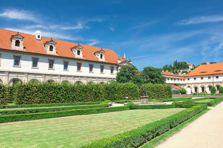 Czech Republic: Wallenstein Riding Hall in baroque garden. horizontal photo.のeditorial素材