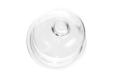 Glass bulb for food on a white backgroundの写真素材