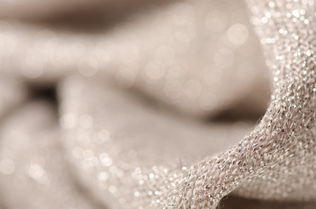 Fabric macro blouse silver beauty blurred backgroundの写真素材