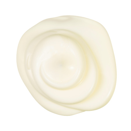 Mayonnaise on white background isolation top viewの写真素材