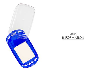 Butter dish pattern on a white background isolation, top viewの写真素材