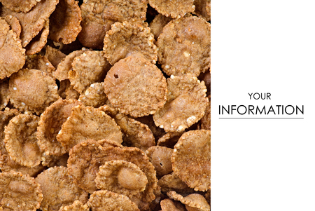 Corn flakes breakfast cornflakes macro pattern backgroundの写真素材