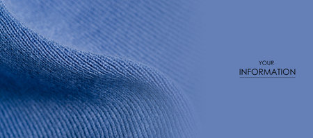 Blue cloth clothing textile material fabric macro pattern background