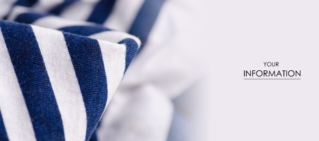 Cloth white blue marine clothing textile macro pattern blur backgroundの写真素材