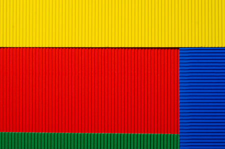 Cardboard paper multicolored background red blue green yellow