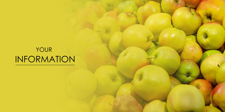 Many apples red yellow organic freshness buy shop pattern background