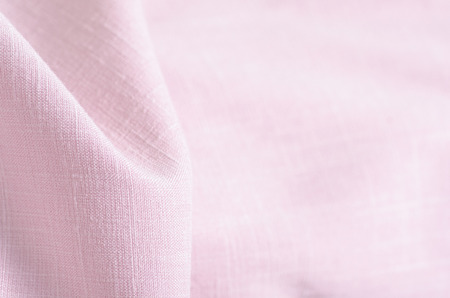 Fabric clothing flax pink macro on blur backgroundの写真素材