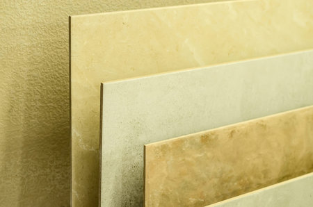 corners tile show in the store in the storefront