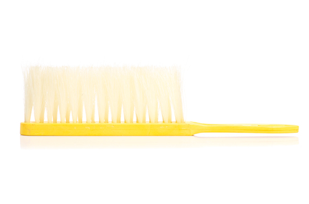 Brush cleaning housework on white background isolationの写真素材