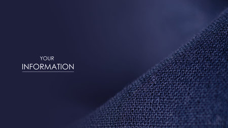 Blue fabric material texture macro pattern blur background