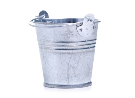 Small iron bucketの写真素材