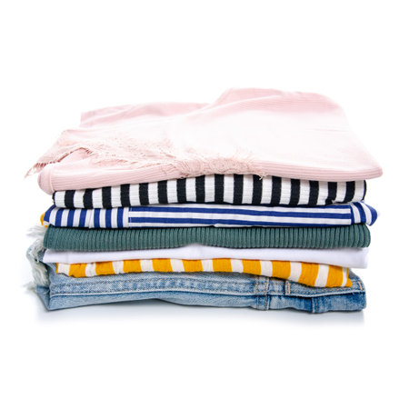 Stack clothing colorful summerの写真素材