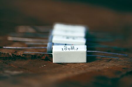 ceramic resistance radio componentsの写真素材