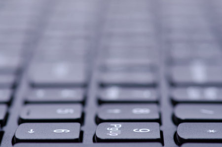 Laptop Keyboard macroの写真素材