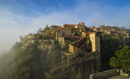 Monasteries of Meteora in Greece.の写真素材