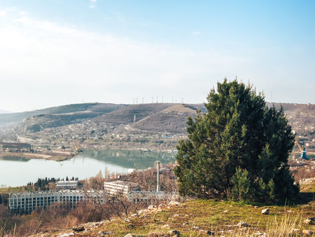 Panoramic view of the city of Mtskheta, Georgia