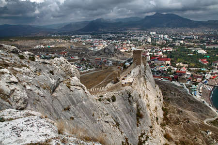View from Genoa fortress in the Crimeaのeditorial素材