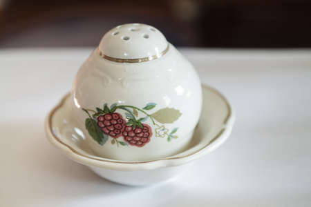 the set of shakers and small platesの写真素材