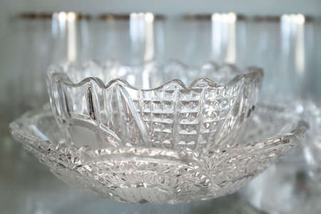 crystal ware closeupの写真素材