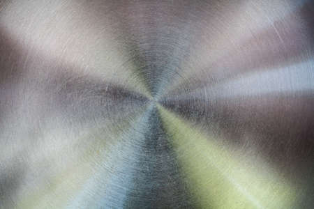 metal surface with color reflection closeupの写真素材