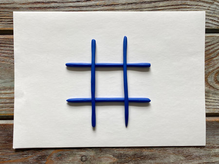 TIC TAC toe is a craft game made of plasticine.