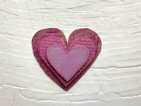 Instructions on how to make an application from cardboard processing.の写真素材