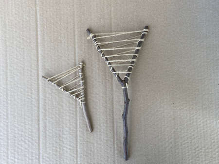 how to make a travel stick from natural materialの写真素材