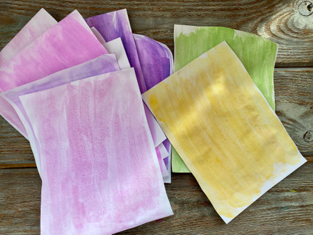 instructions for children how to make a 3D volumetric flower from paper.の写真素材