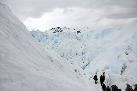 The Ice of Glacier Perito Moreno in Argentinaの写真素材