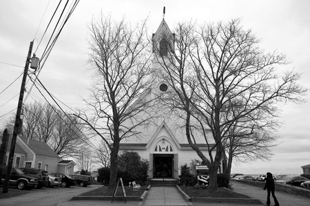 Church on the main street of Ogunquit, Maine