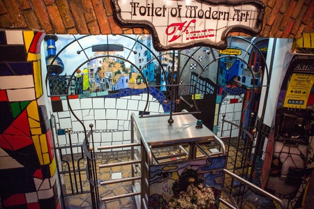 Toilet of Modern Art in Vienna, Austriaのeditorial素材