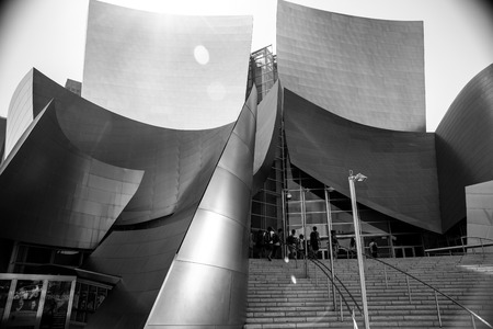 The Walt Disney Concert Hall in Los Angeles, USAのeditorial素材