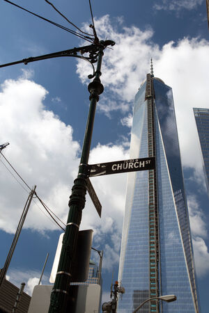 Reconstructed World Trade center building, New Yorkのeditorial素材