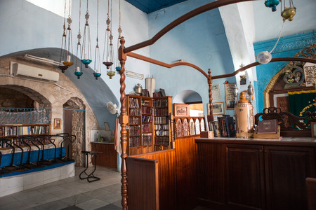 Old synagogue in Zefat old city, Israelのeditorial素材