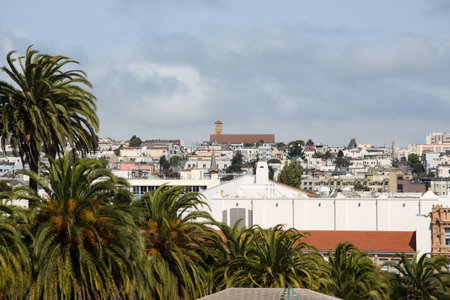 View of San Francisco buildings from Liberty hill