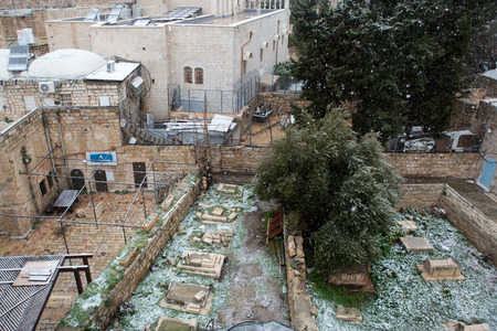 Jerusalem  during a snow stormのeditorial素材