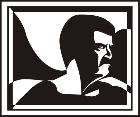 menacing manのイラスト素材