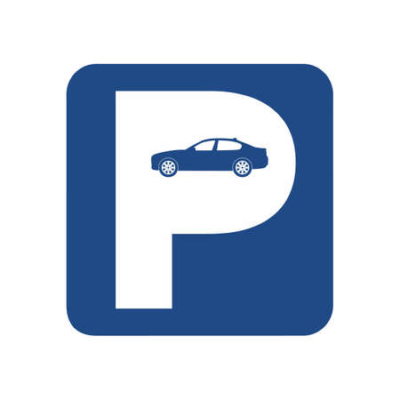 Car parking only signのイラスト素材