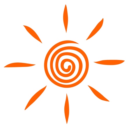 Sun logo. Vectorのイラスト素材