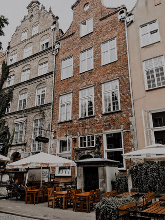 Gdansk, Poland - September 07, 2019: Gdansk old town.