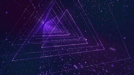 Abstract triangle background. 3d rendering, 3d illustration.