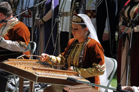 The traditional Armenian holiday in honor of the poet Sayat Nova. Vardaton celebration in Erevan