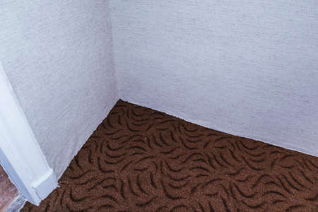 Pruning cutting carpet construction work laying floor sharp blade knife masterの写真素材