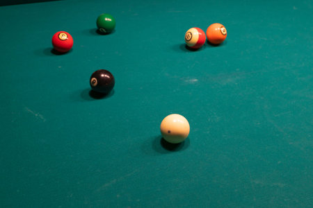 Girls play on billiards punch balls smart game sport calculation accuracy